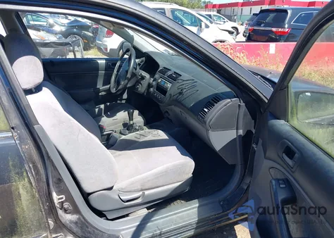 2001 Honda Civic Lx from USA, damaged, VIN 2HGES15521H602505